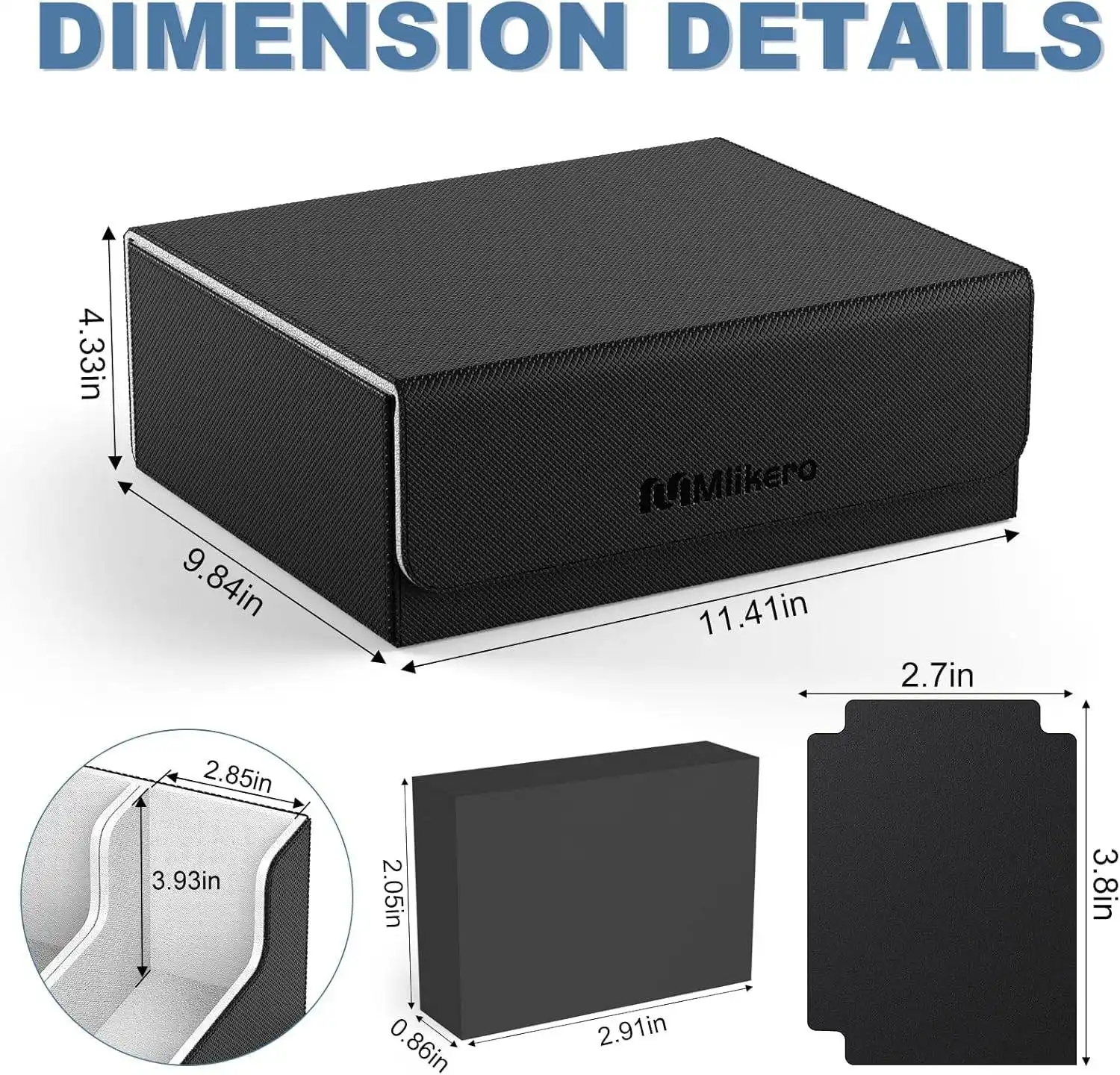 the deck box has handle design for easy carrying to various card game meetups or gatherings