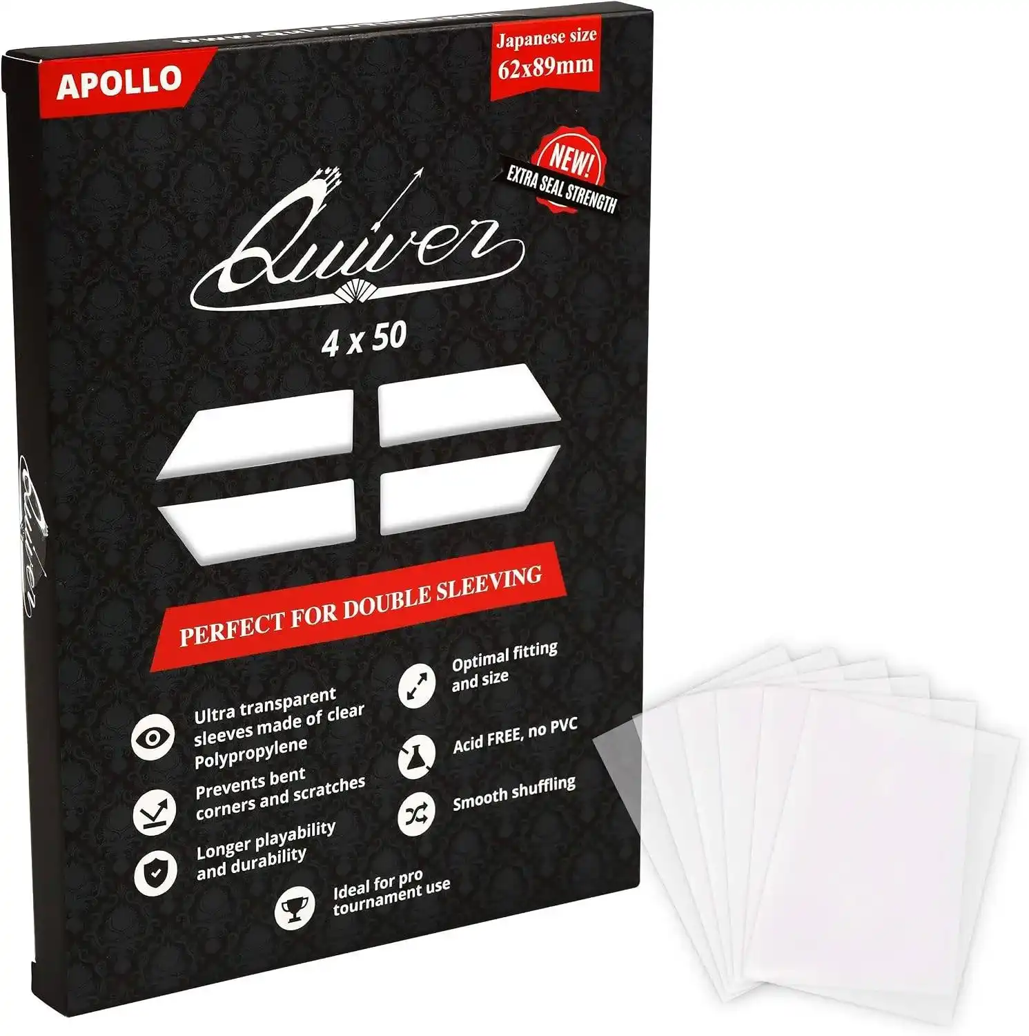 clear card sleeves 200 pcs